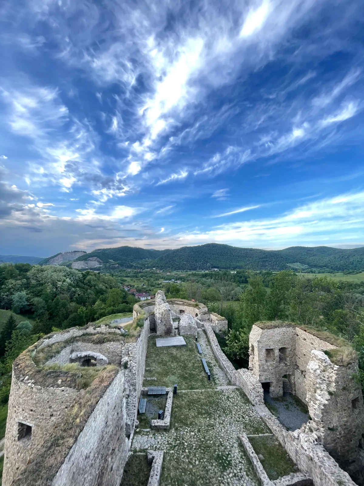 Bologa Fortress seen from the tower
